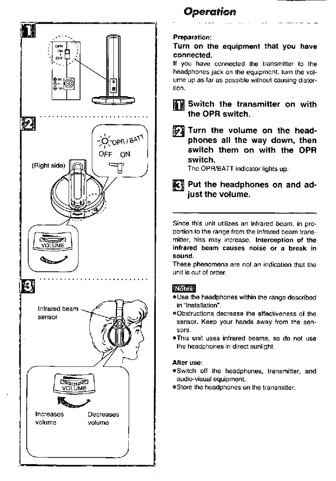 Panasonic RP WH20 manual 