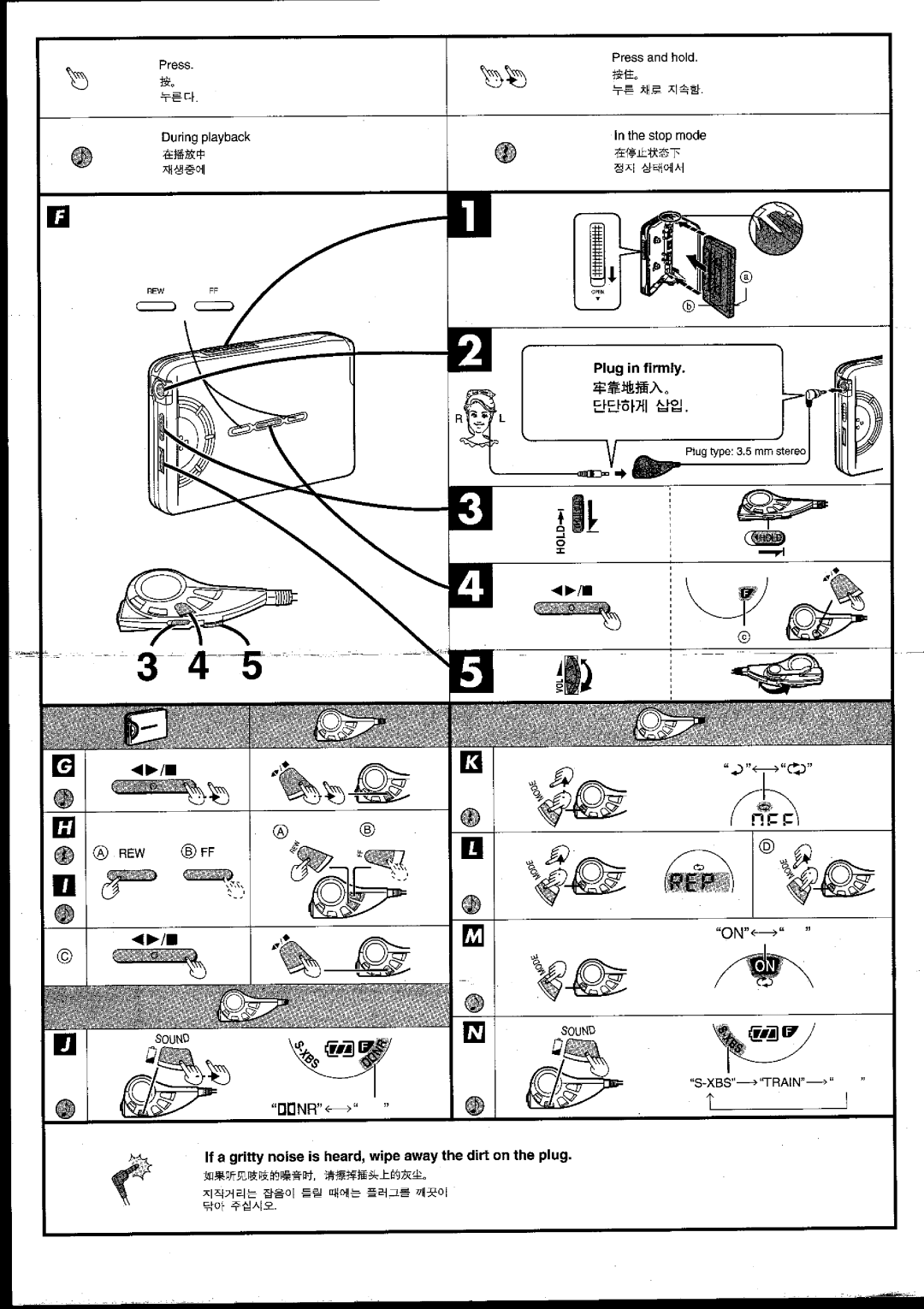 Panasonic RQ-SX72 manual 