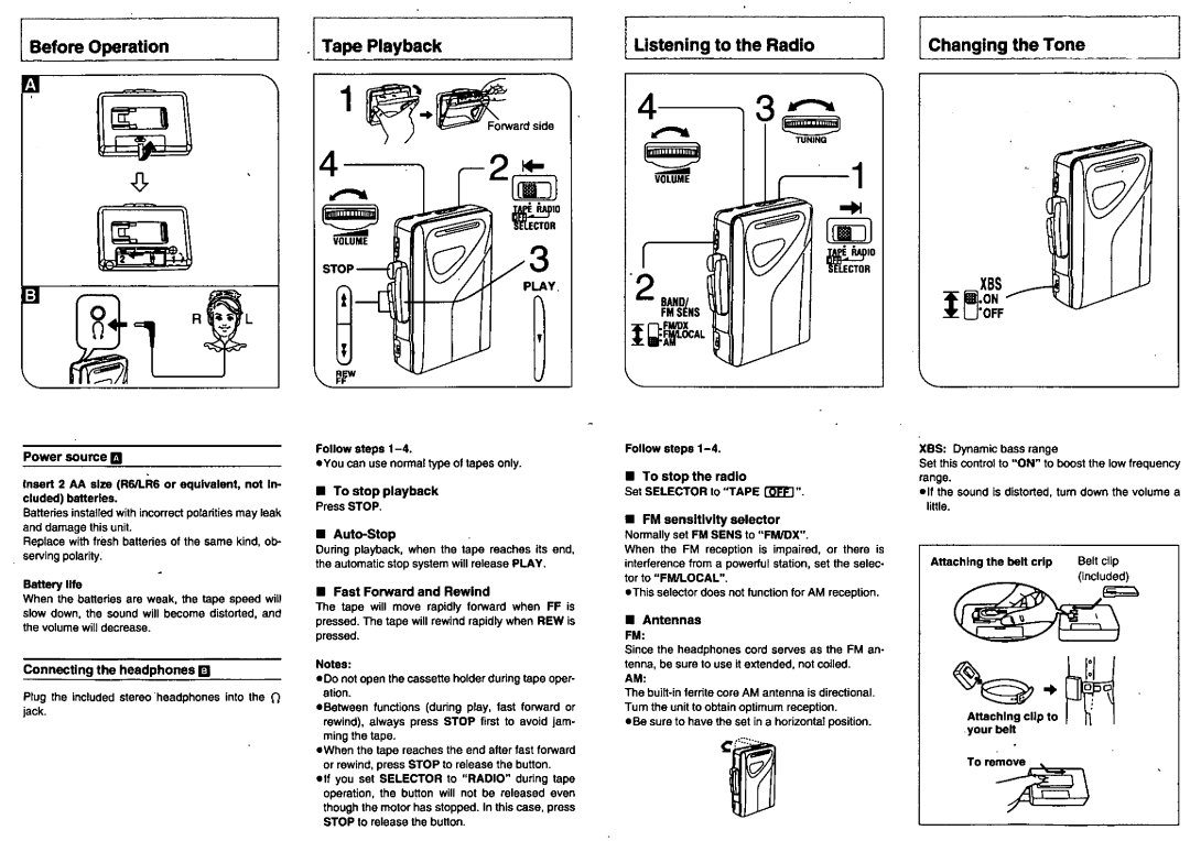 Panasonic RQV61 manual 