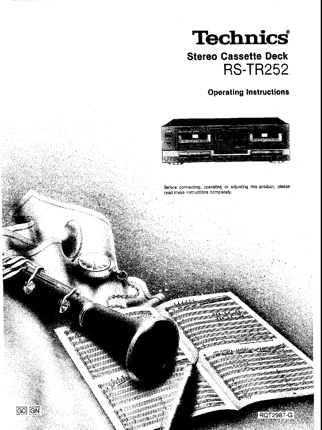 Panasonic RS-TR252 manual 