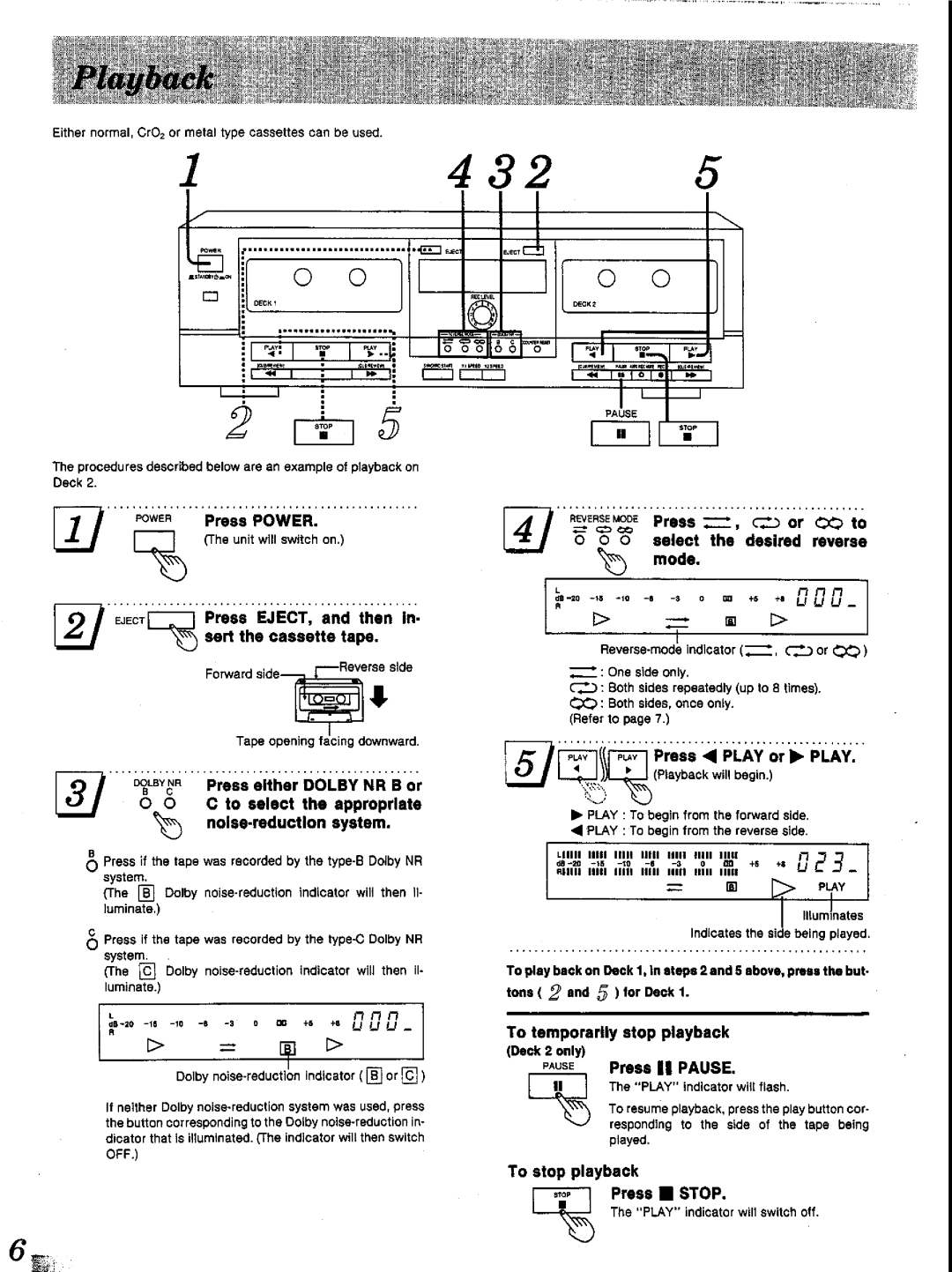 Panasonic RS-TR252 manual 