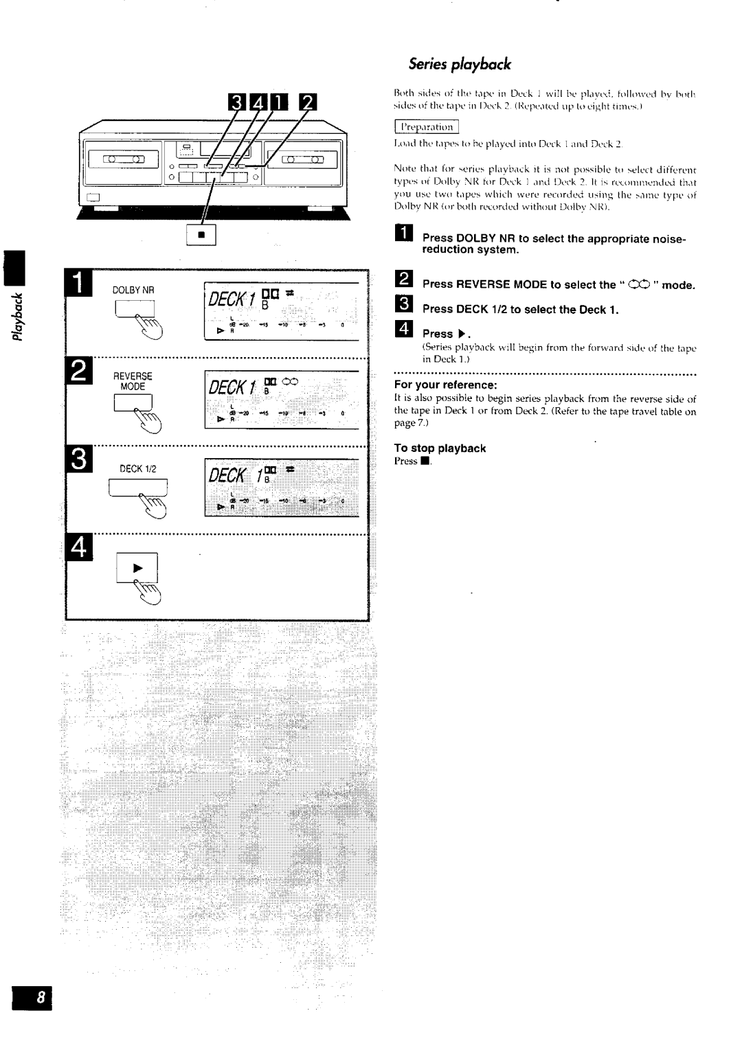 Panasonic RS-TR272 manual 