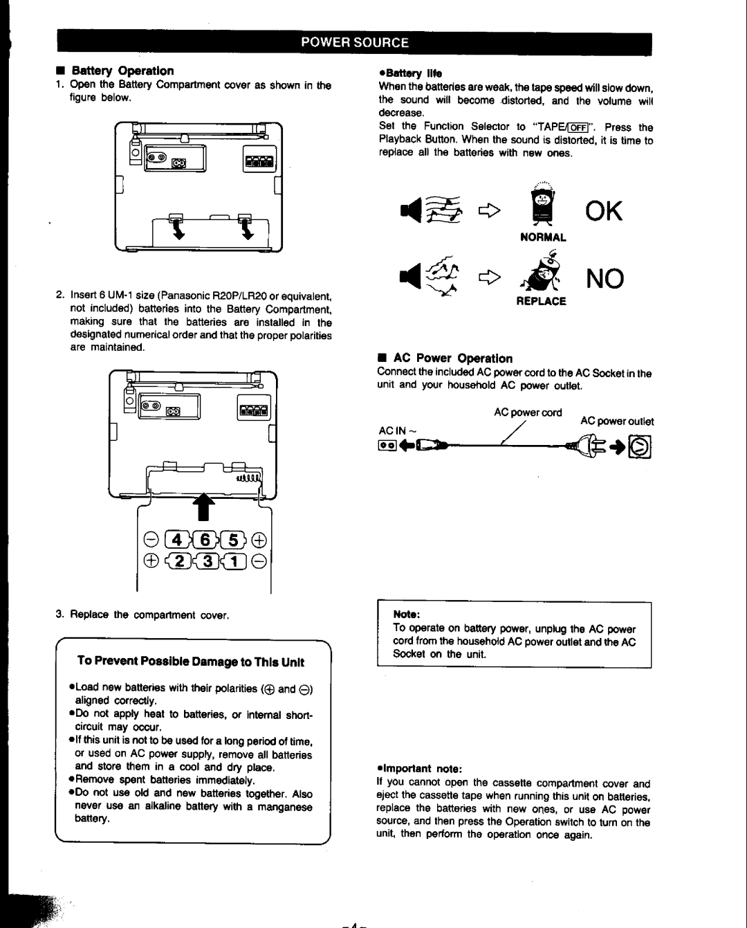 Panasonic RX-CS710 manual 