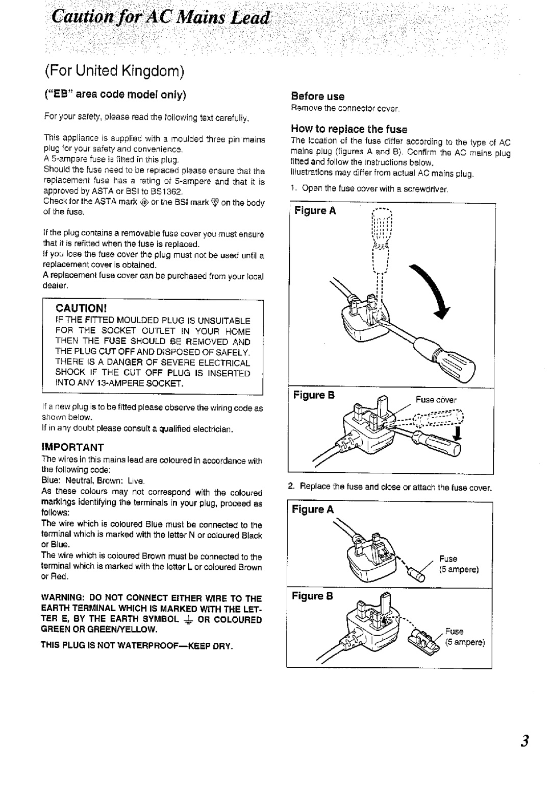 Panasonic RX-DS11 manual 