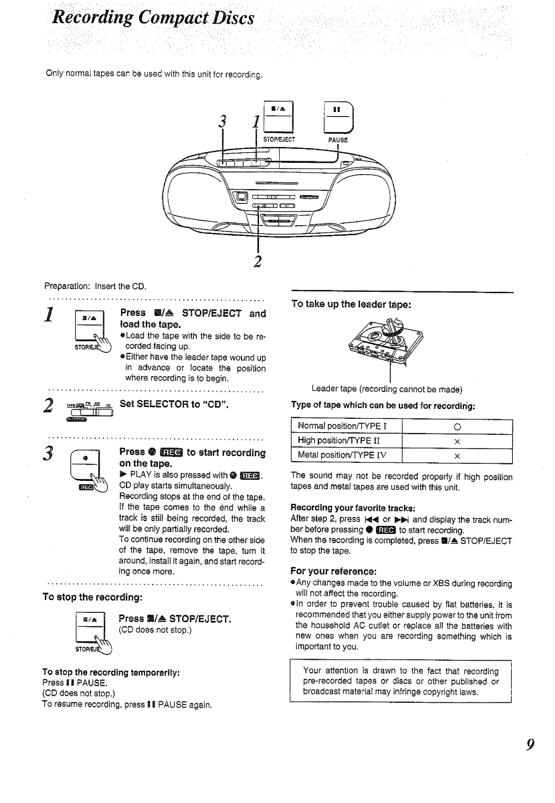 Panasonic RX-DS11 manual 