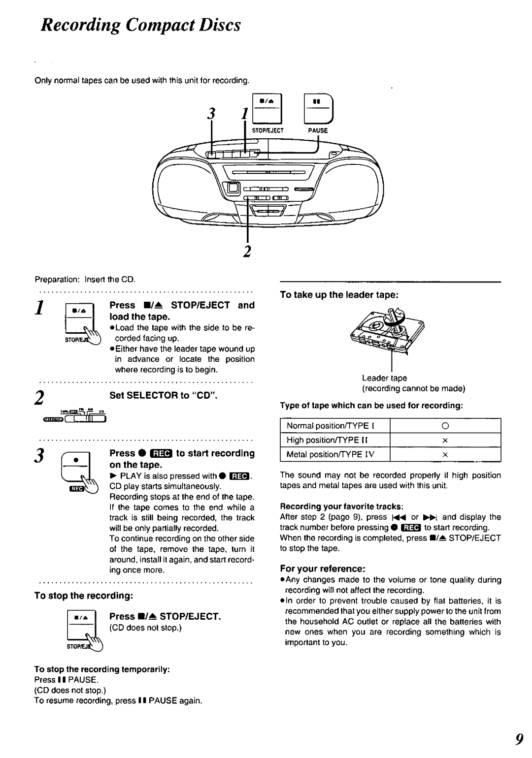 Panasonic RX-DS12 manual 