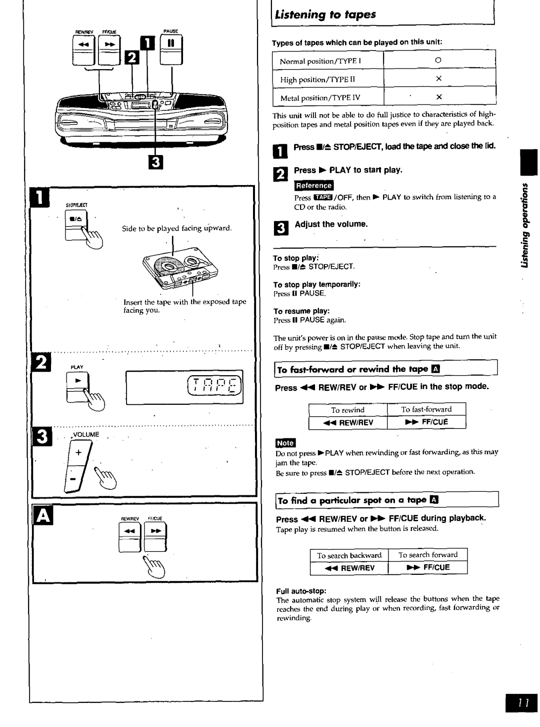 Panasonic RX-DS16 manual 