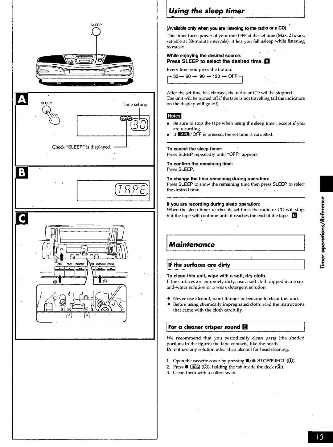 Panasonic RX-DS16 manual 