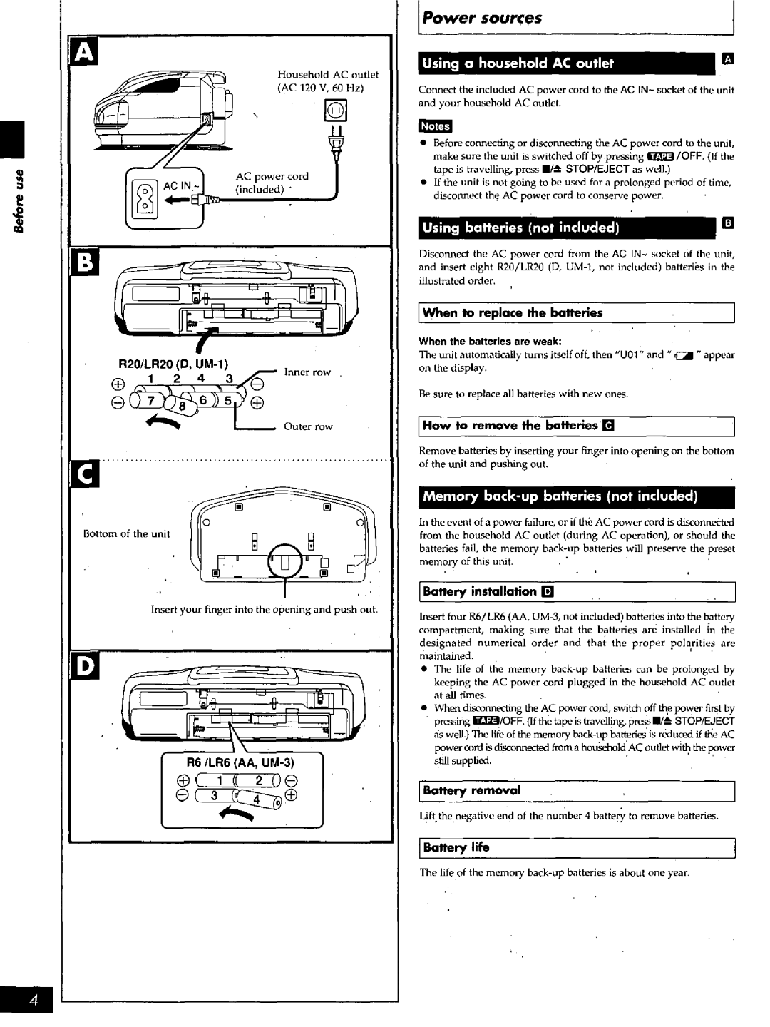 Panasonic RX-DS16 manual 