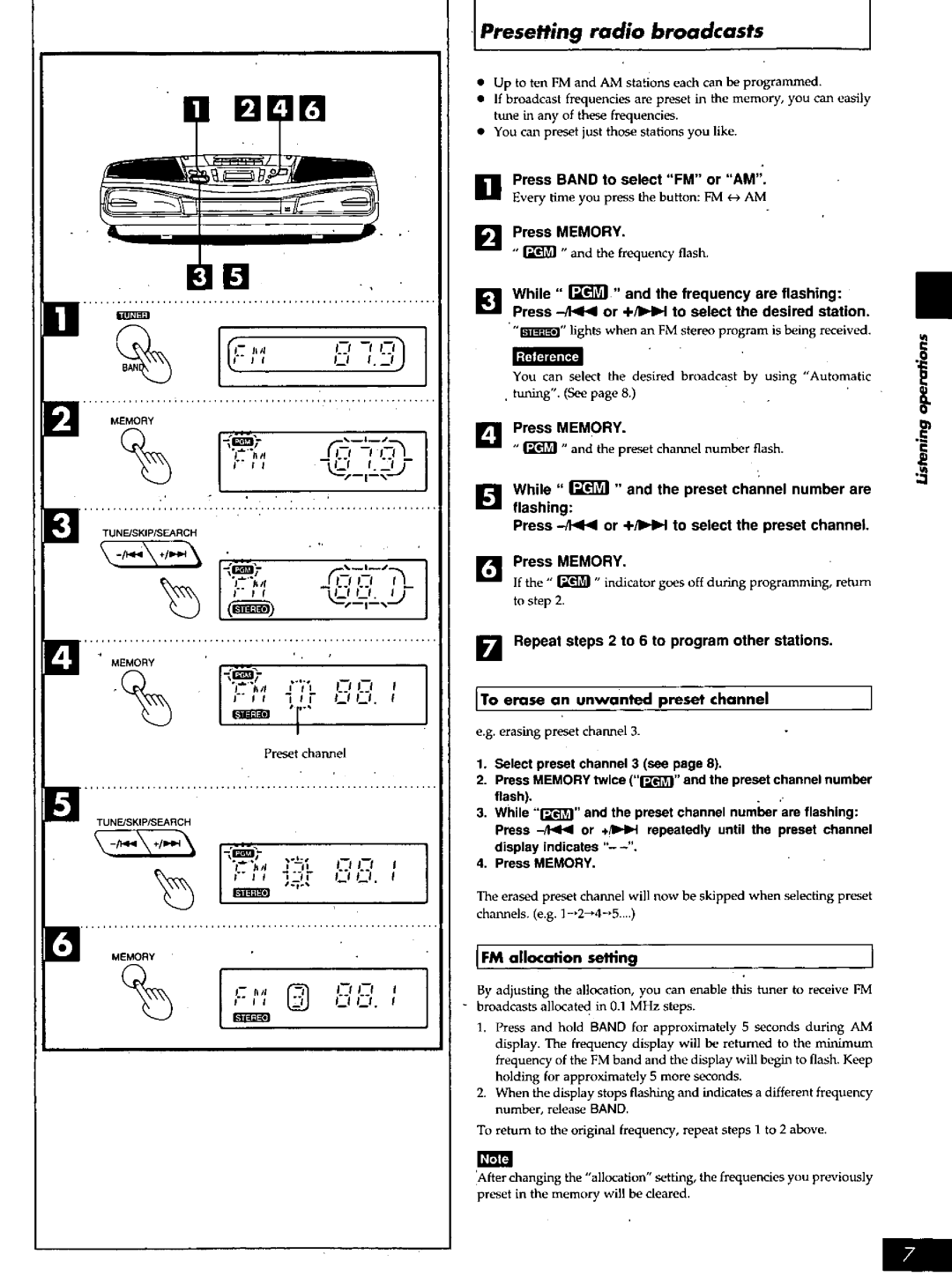 Panasonic RX-DS16 manual 