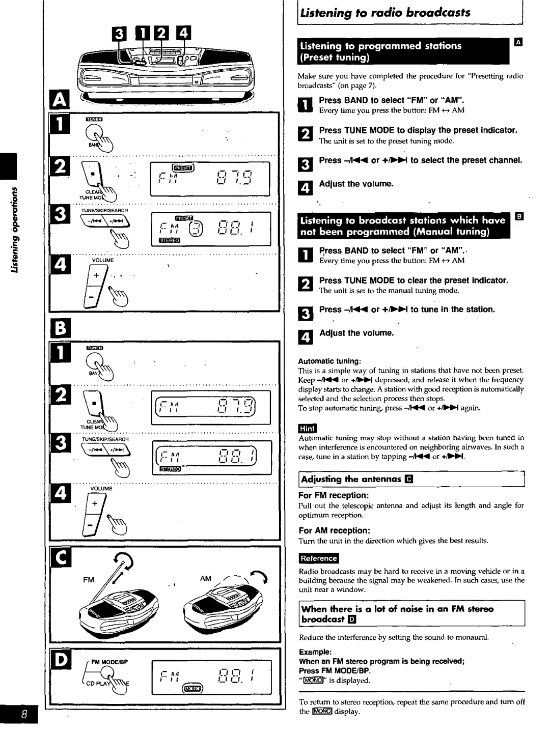 Panasonic RX-DS16 manual 