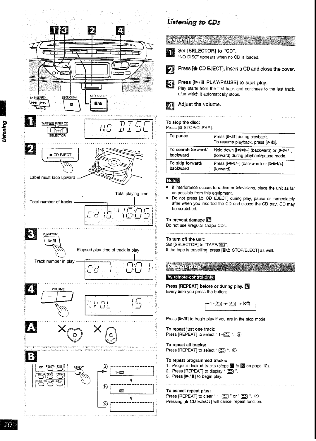 Panasonic RX-DT39 manual 