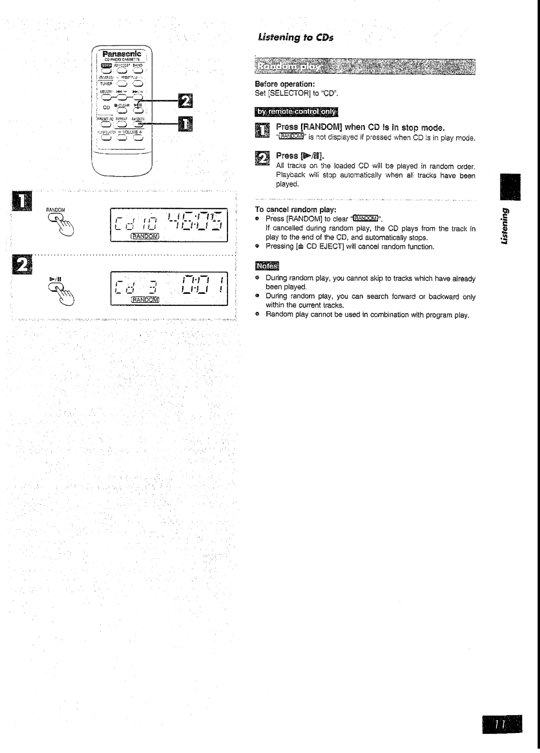 Panasonic RX-DT39 manual 