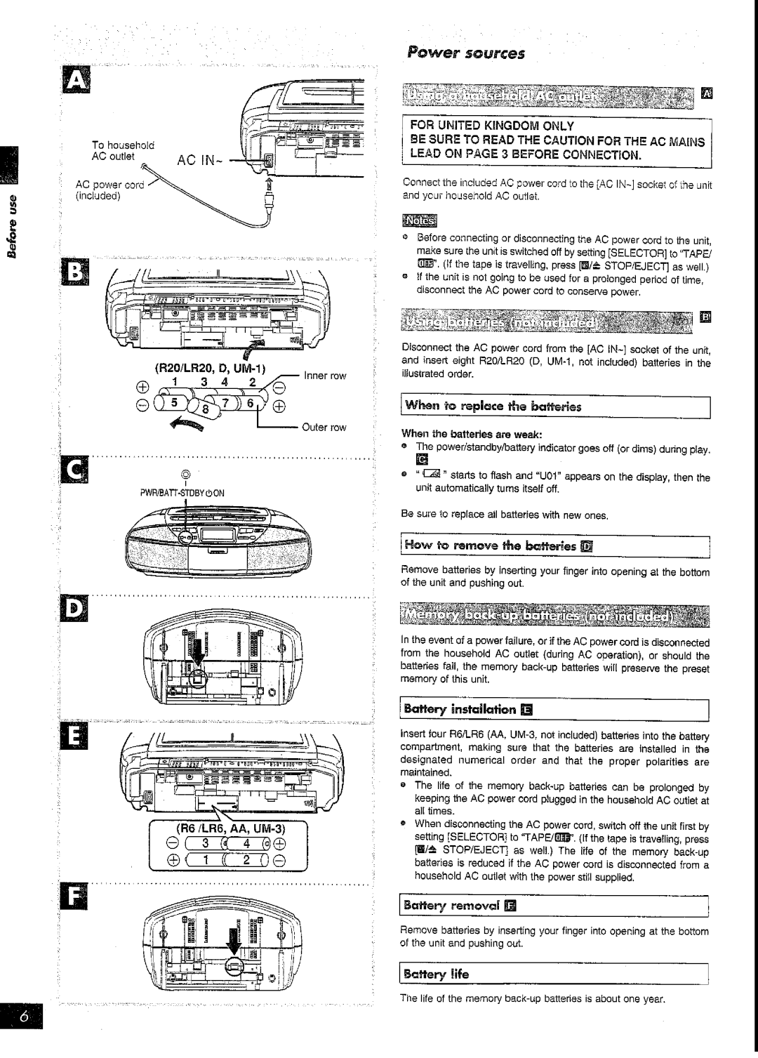 Panasonic RX-DT39 manual 