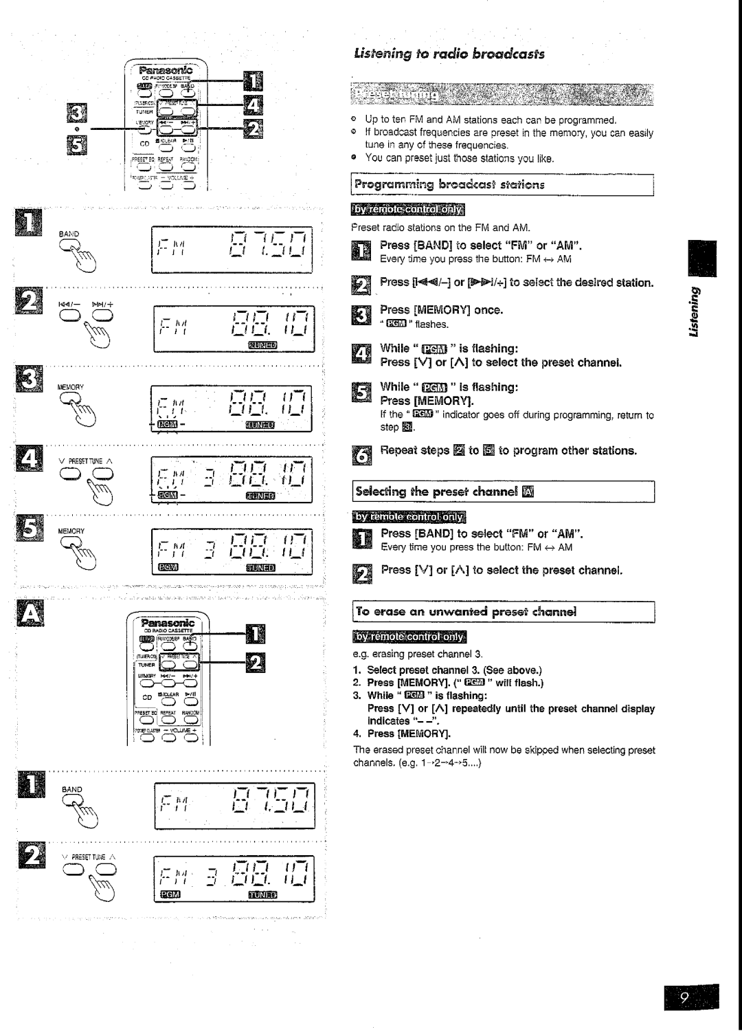 Panasonic RX-DT39 manual 