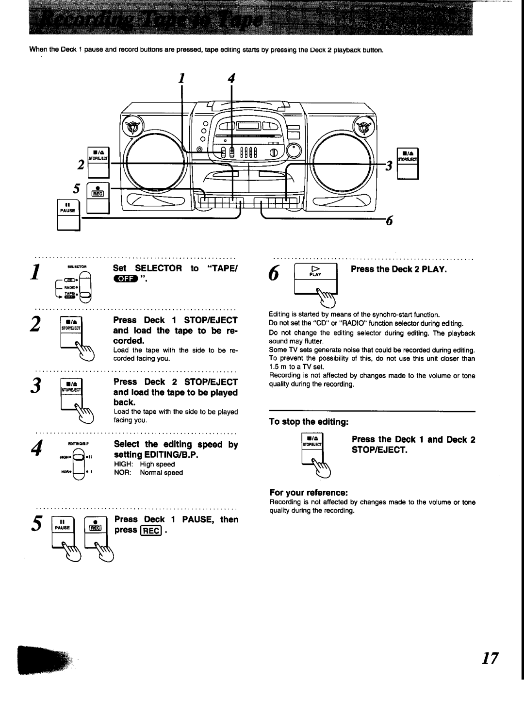 Panasonic RX-DT600 manual 