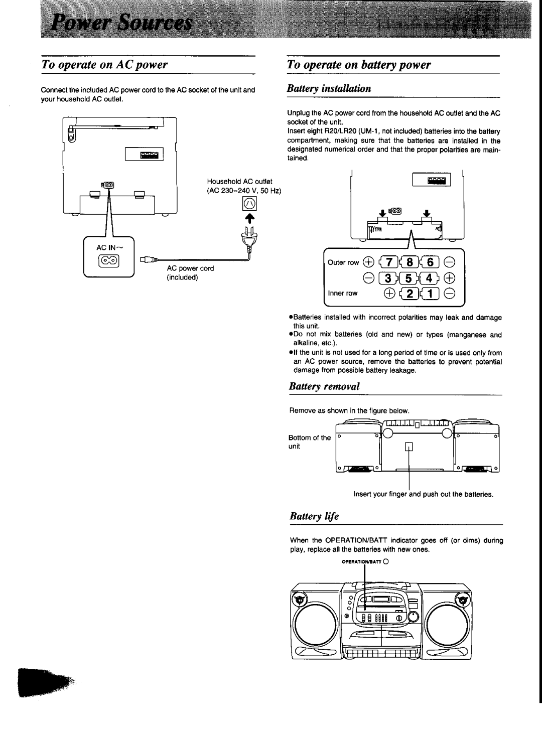 Panasonic RX-DT600 manual 