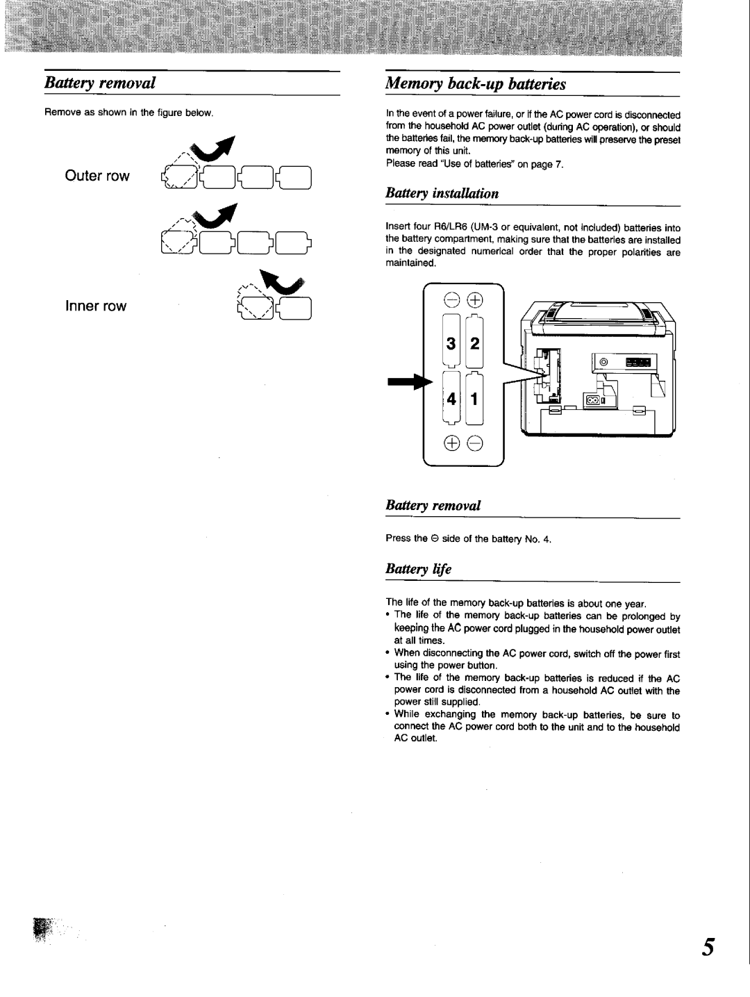 Panasonic RX-DT650 manual 