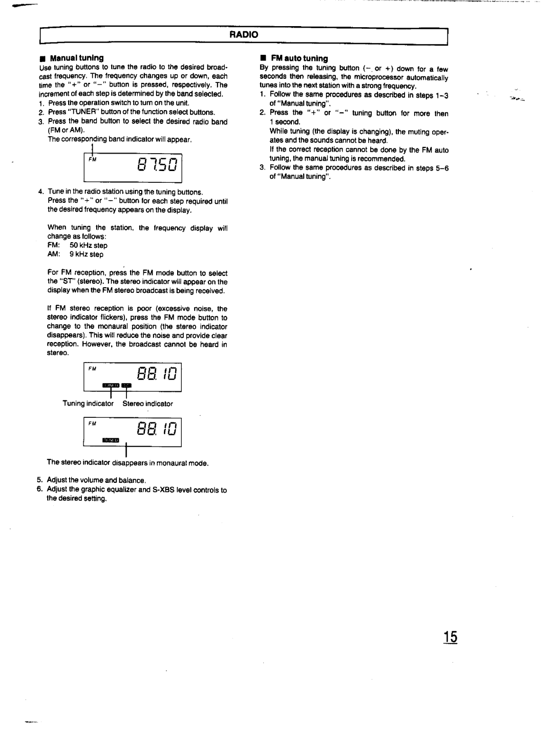 Panasonic RX-DT670 manual 