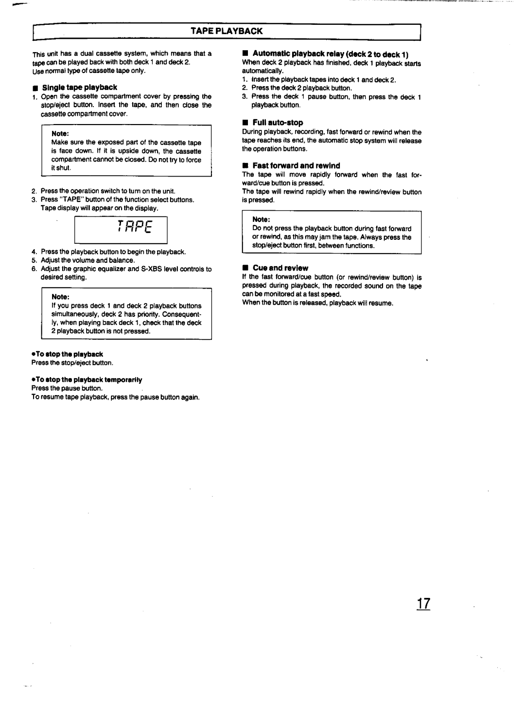 Panasonic RX-DT670 manual 