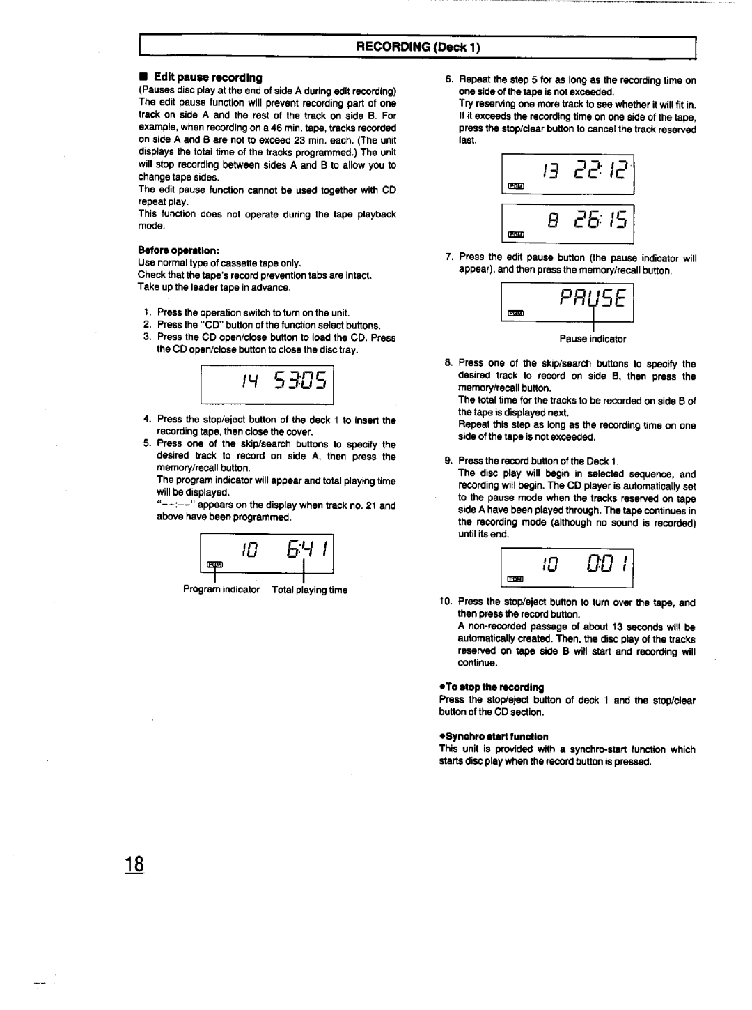 Panasonic RX-DT670 manual 