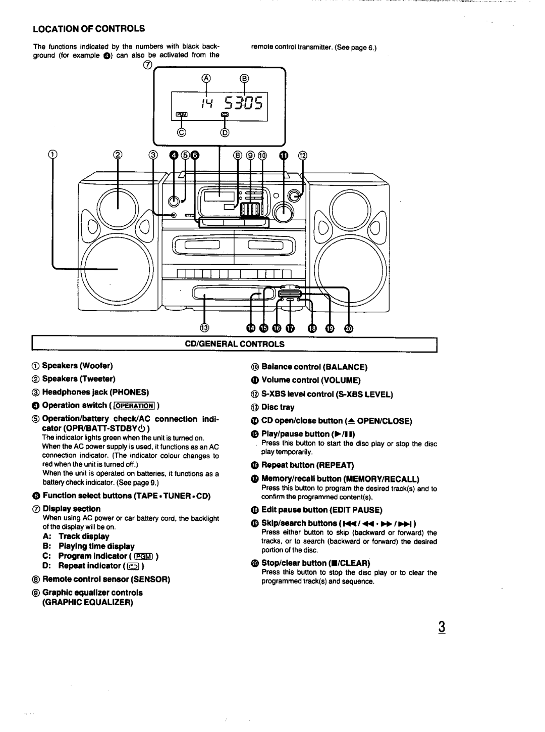 Panasonic RX-DT670 manual 