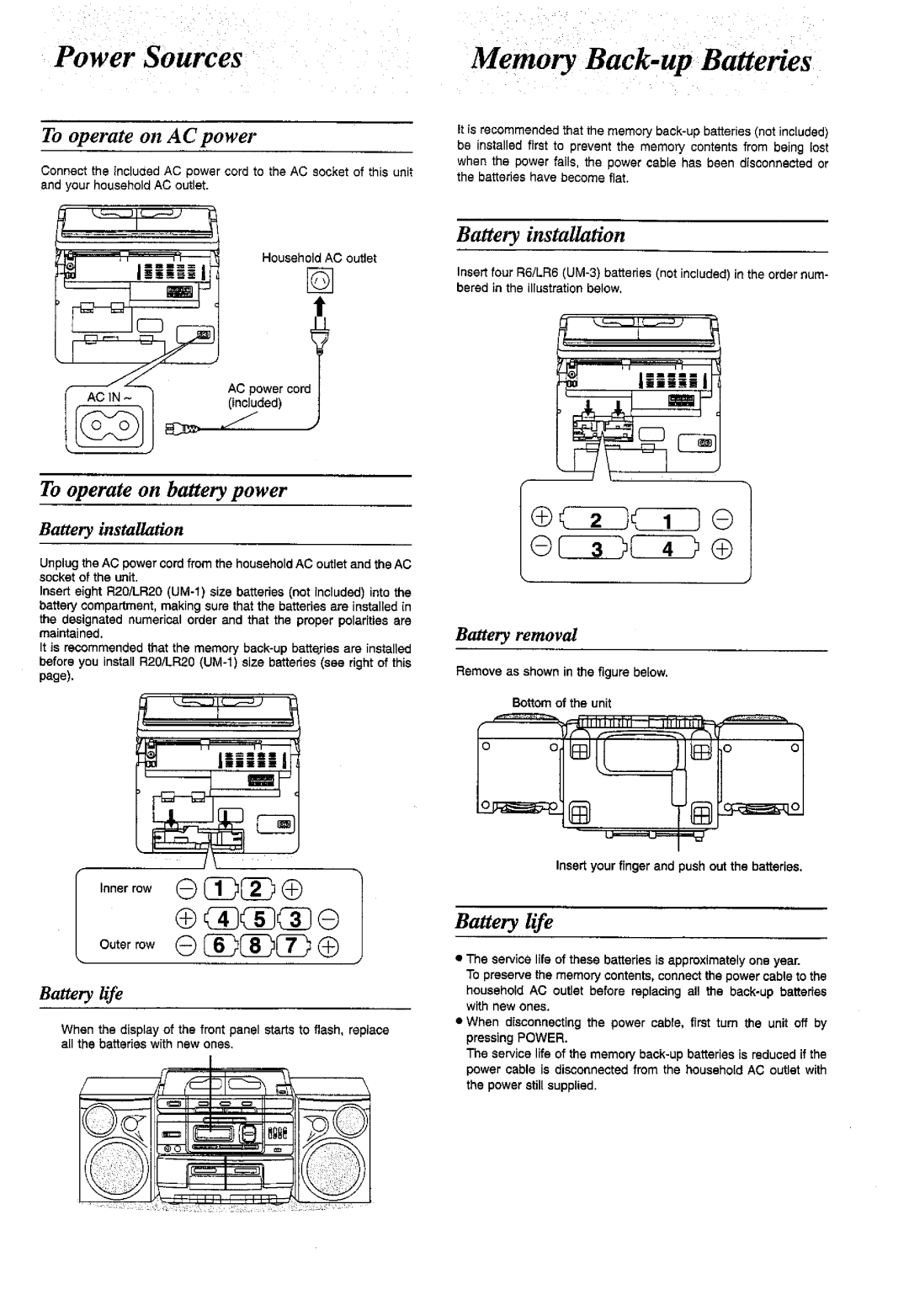 Panasonic RX-DT770 manual 