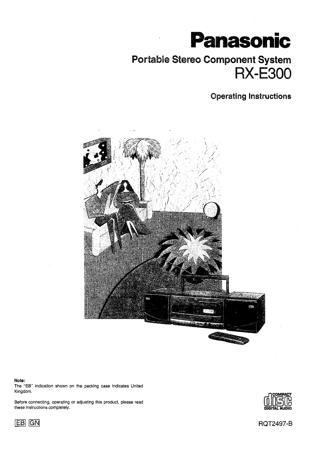 Panasonic RX-E300 manual 