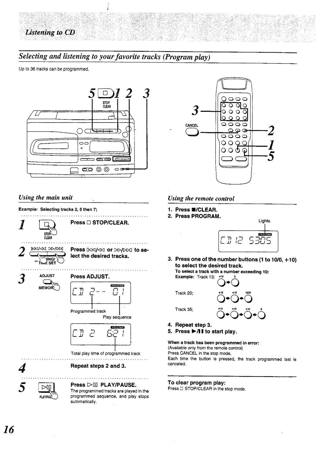 Panasonic RX-E300 manual 