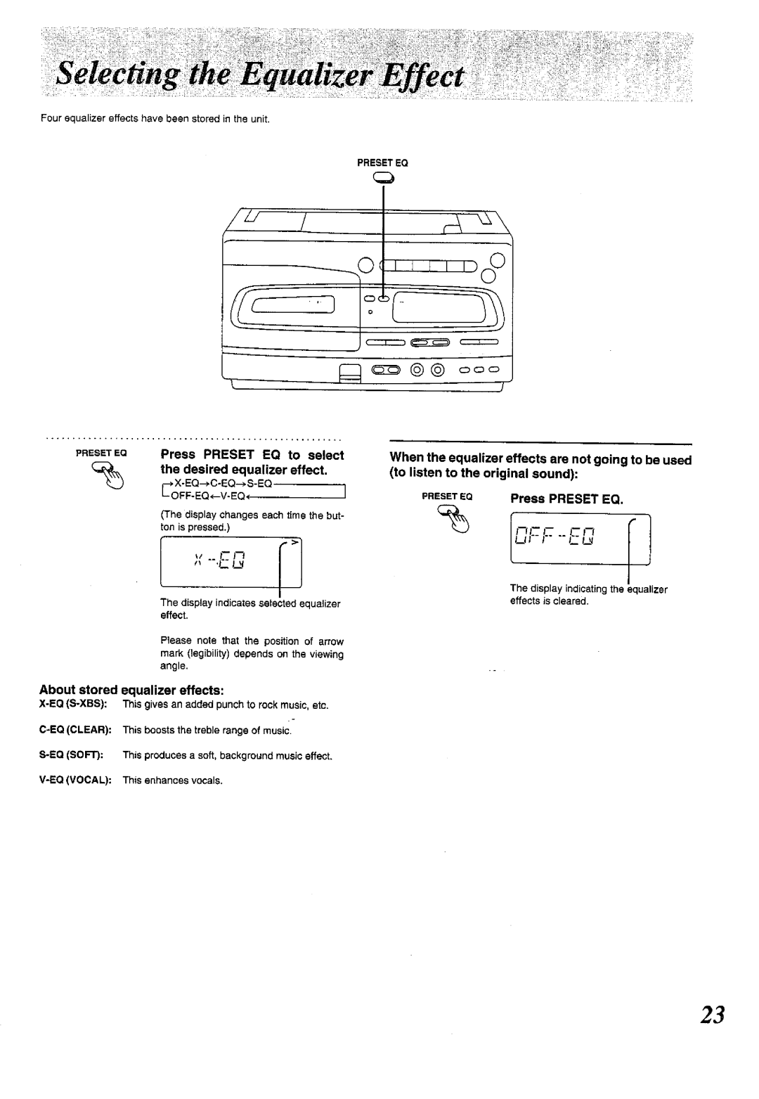 Panasonic RX-E300 manual 