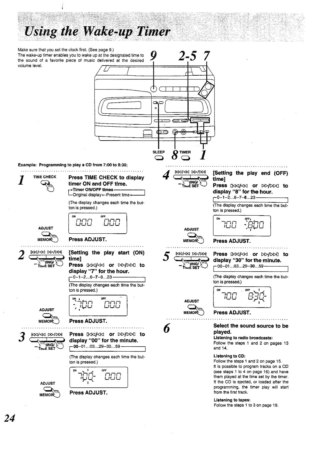 Panasonic RX-E300 manual 