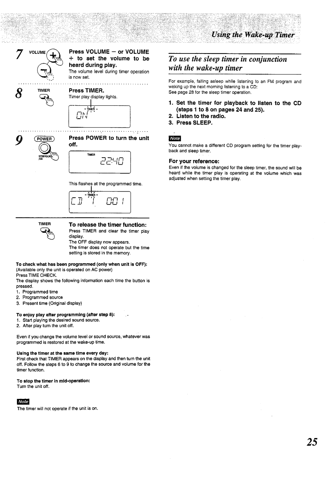 Panasonic RX-E300 manual 