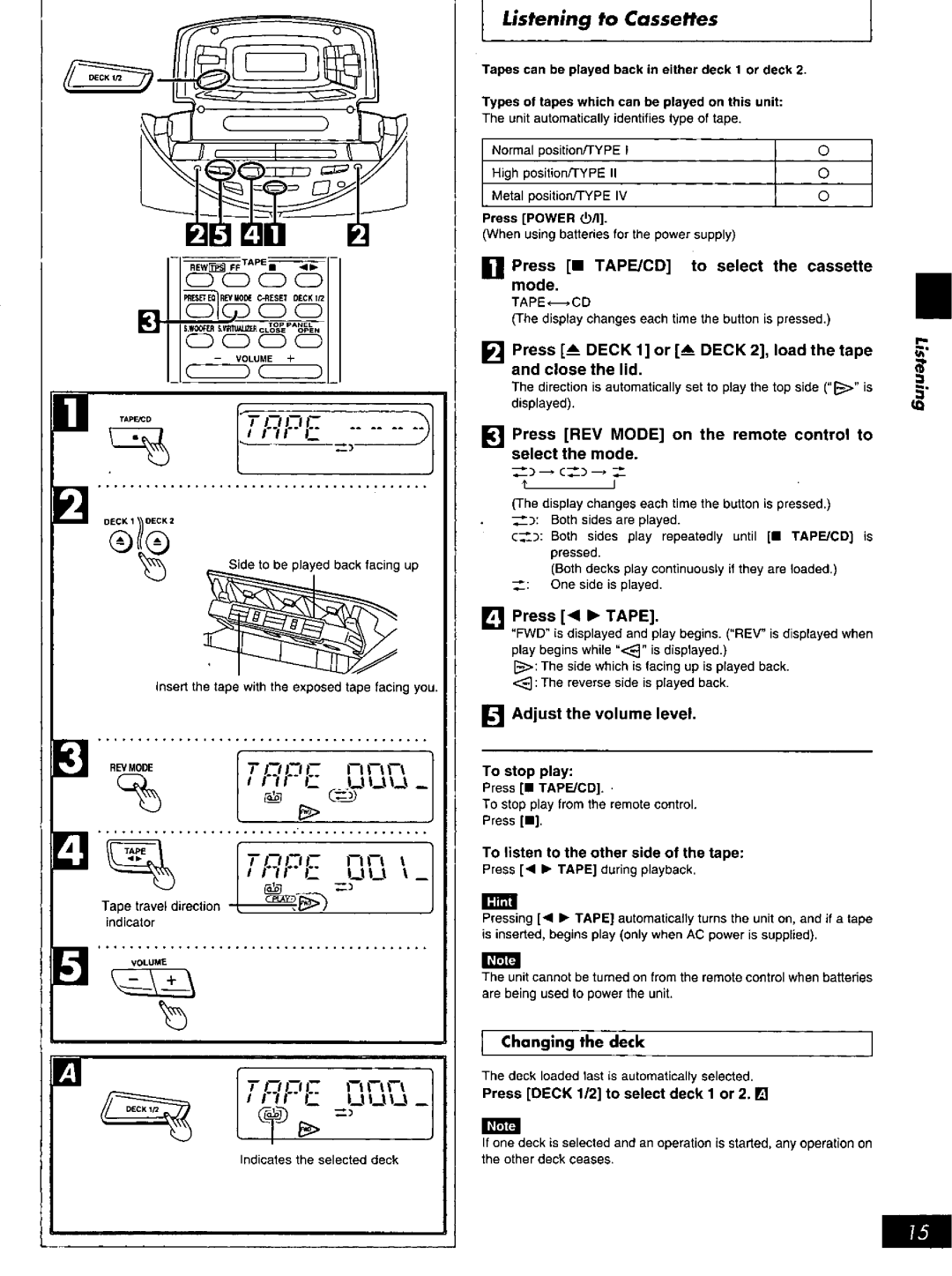 Panasonic RX-ED707 manual 