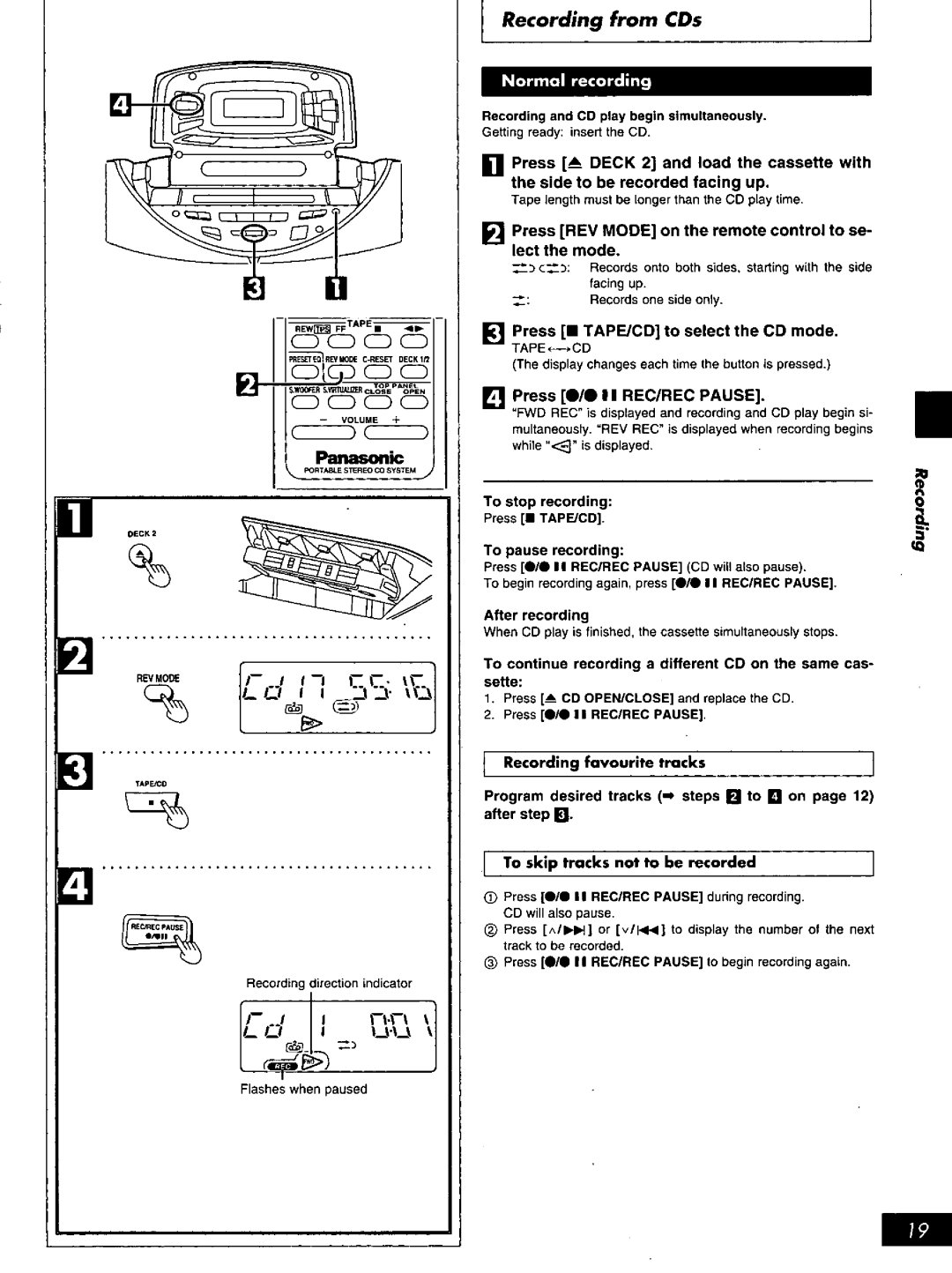 Panasonic RX-ED707 manual 