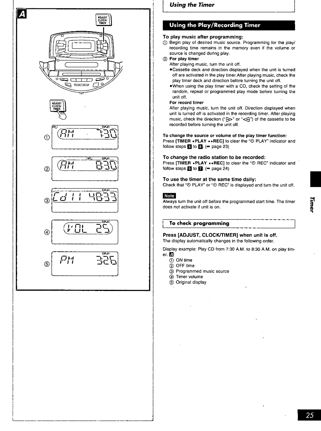 Panasonic RX-ED707 manual 