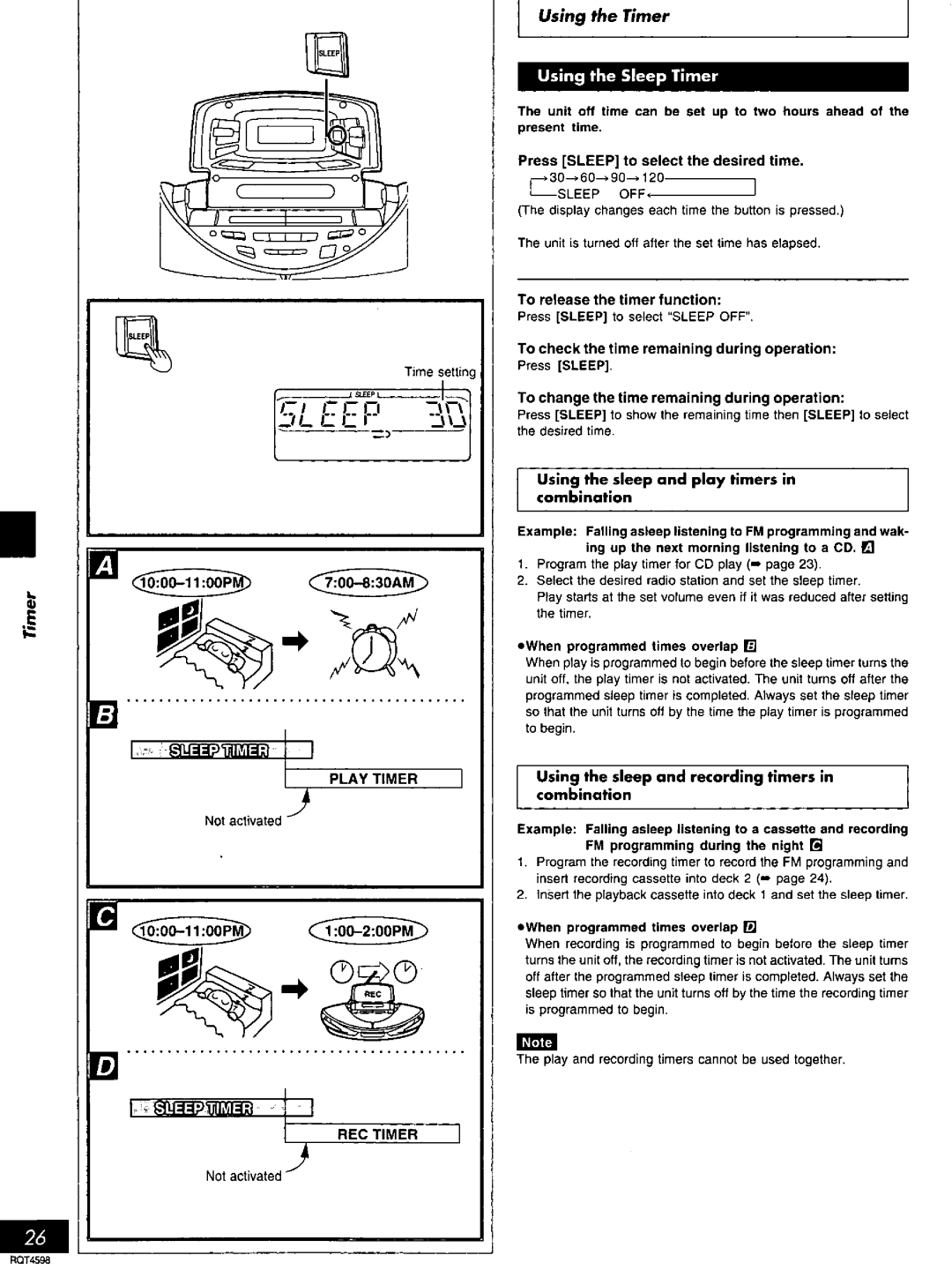 Panasonic RX-ED707 manual 