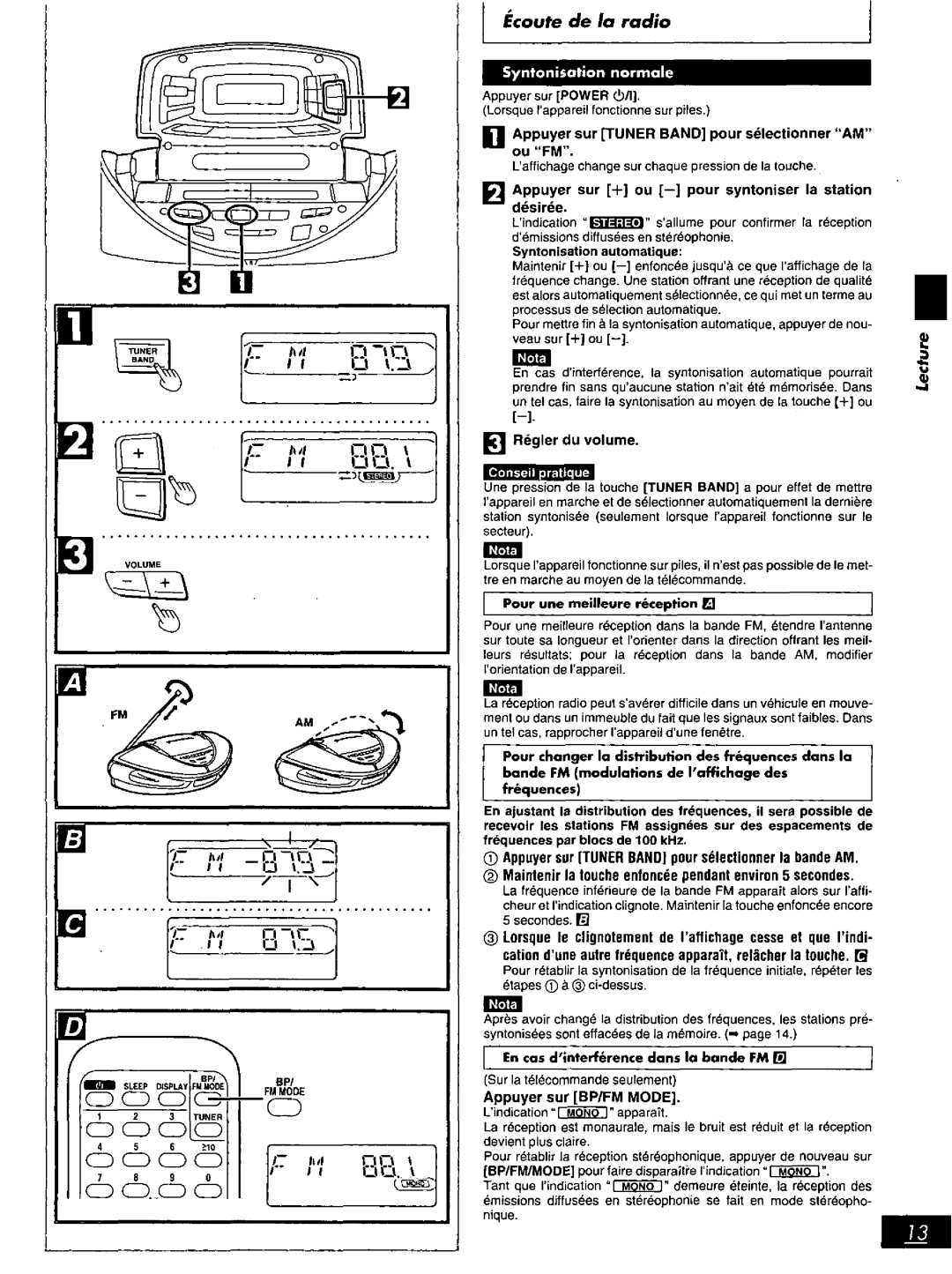 Panasonic RX-ED707 manual 