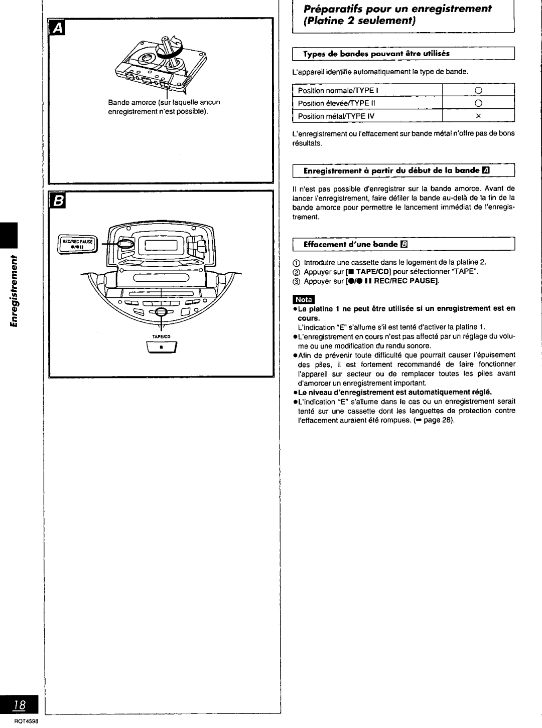 Panasonic RX-ED707 manual 