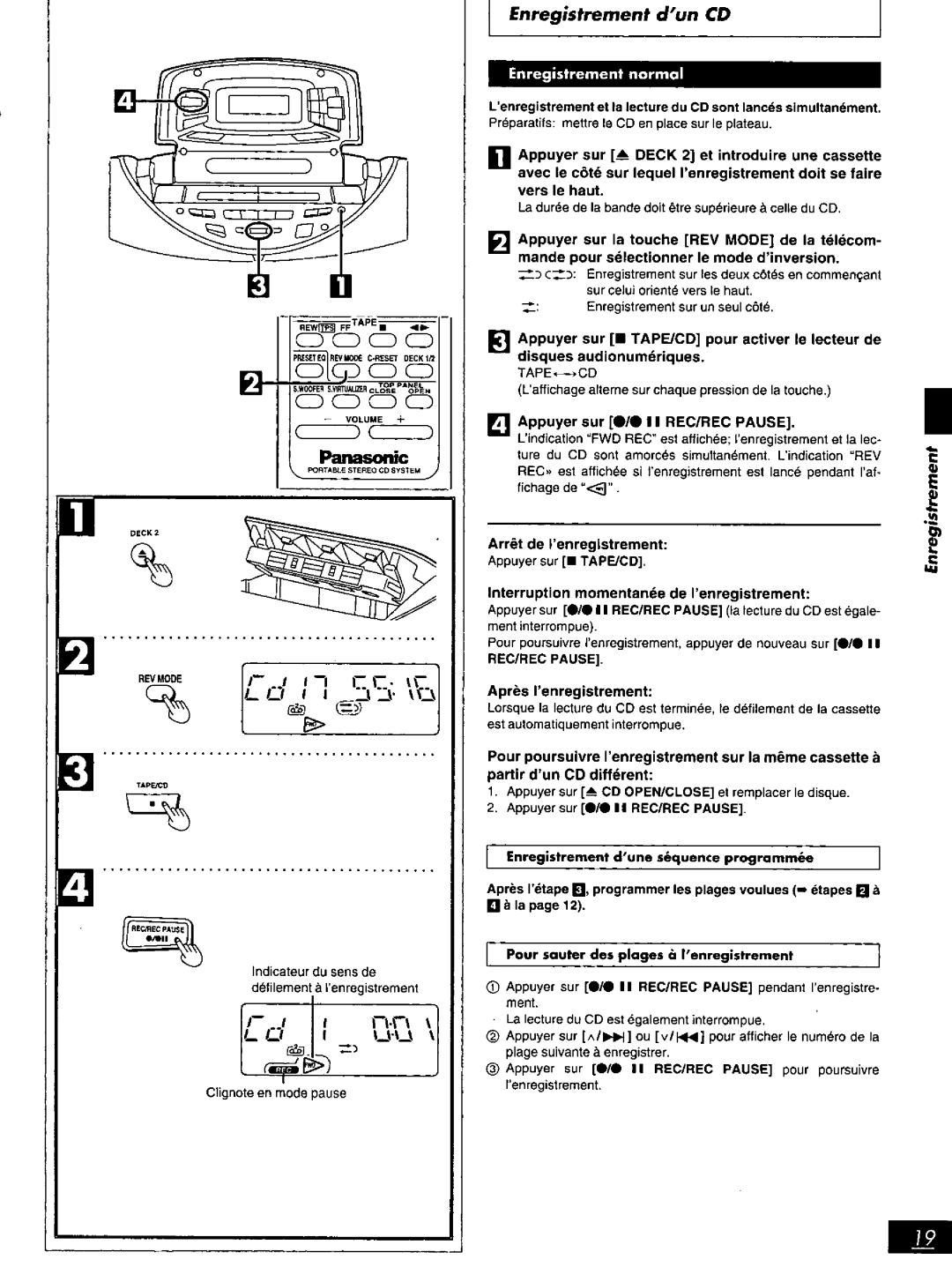 Panasonic RX-ED707 manual 