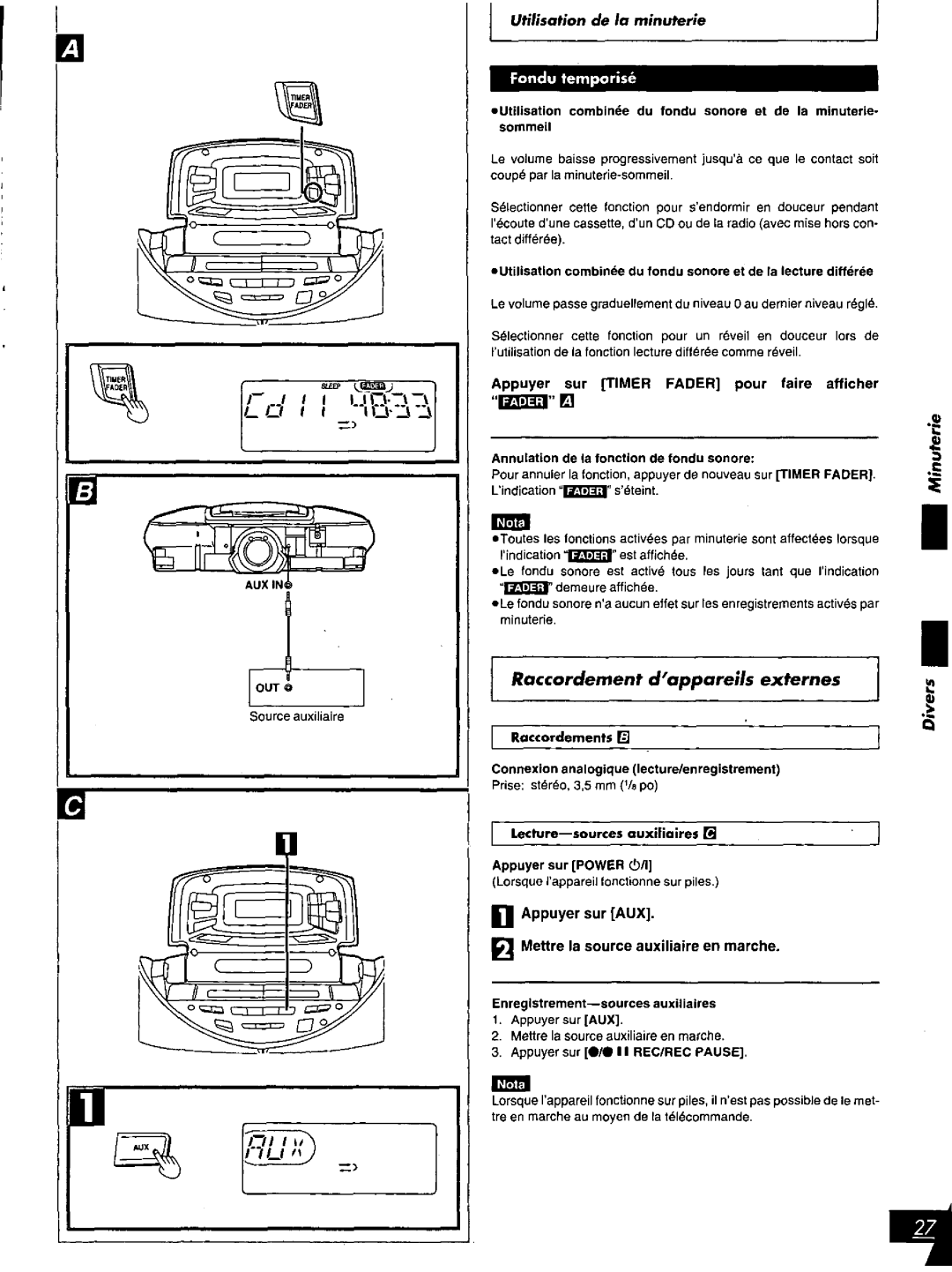 Panasonic RX-ED707 manual 