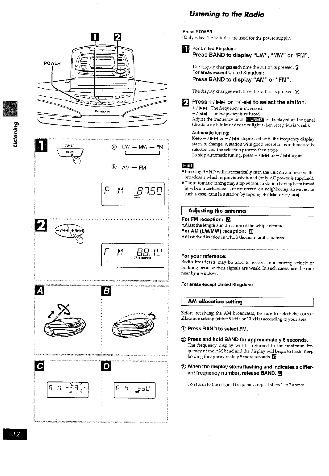 Panasonic RX-ED77 manual 