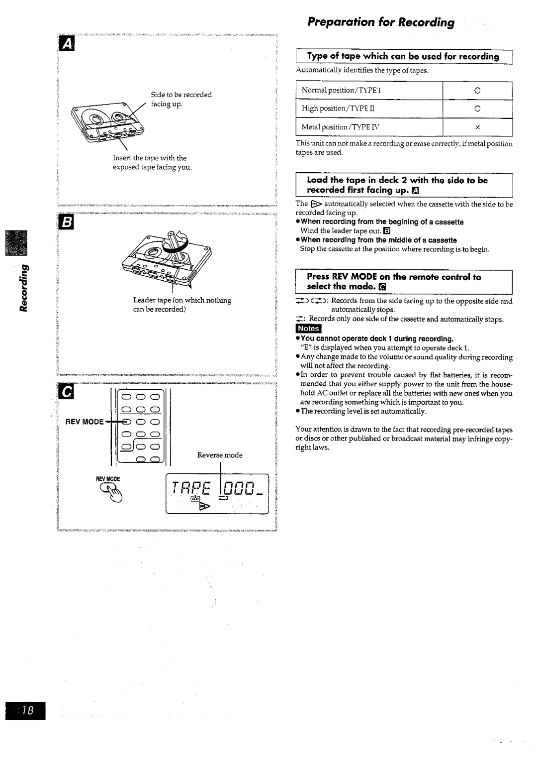 Panasonic RX-ED77 manual 