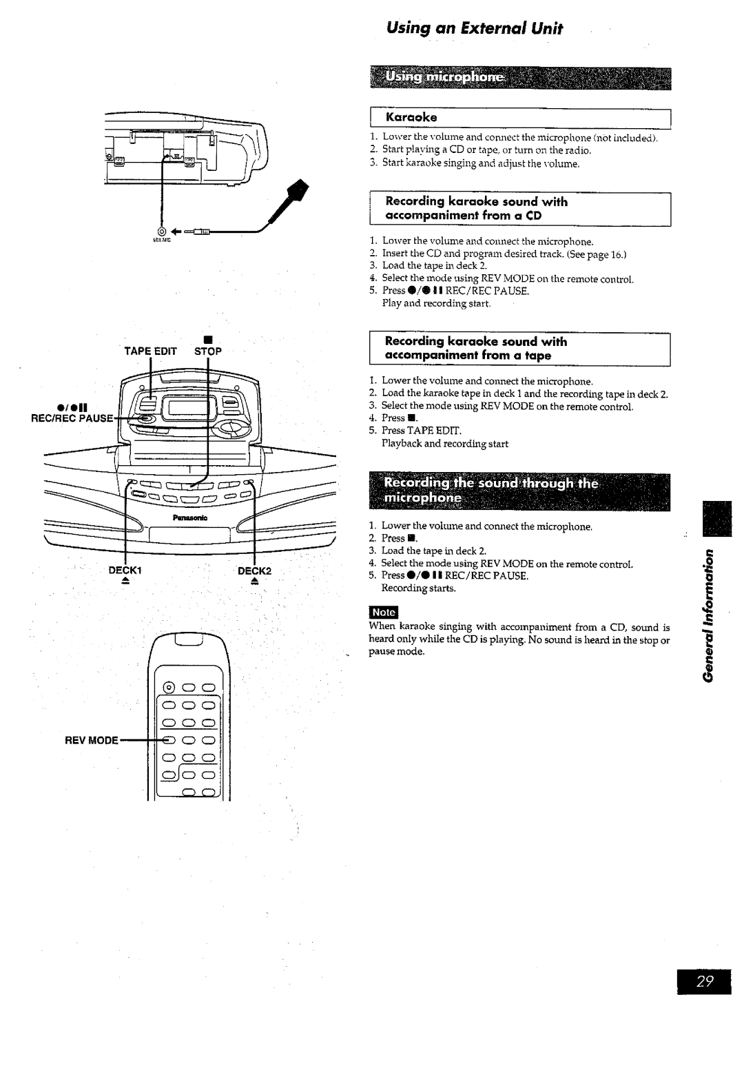 Panasonic RX-ED77 manual 