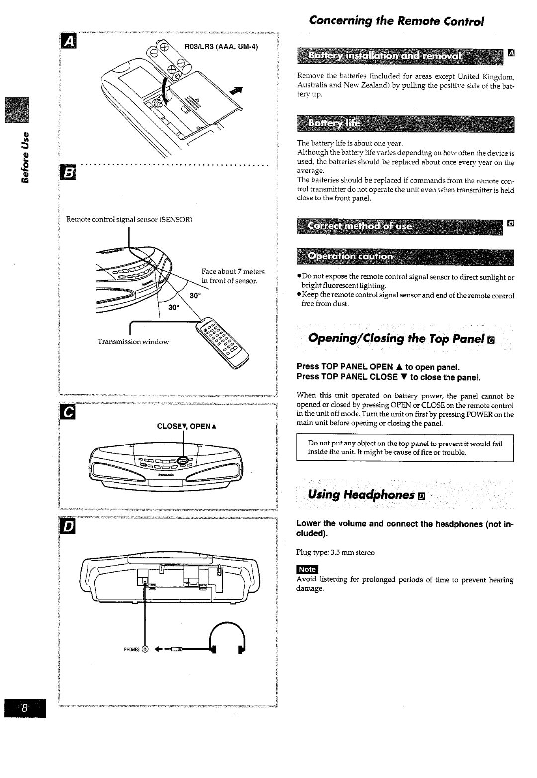 Panasonic RX-ED77 manual 