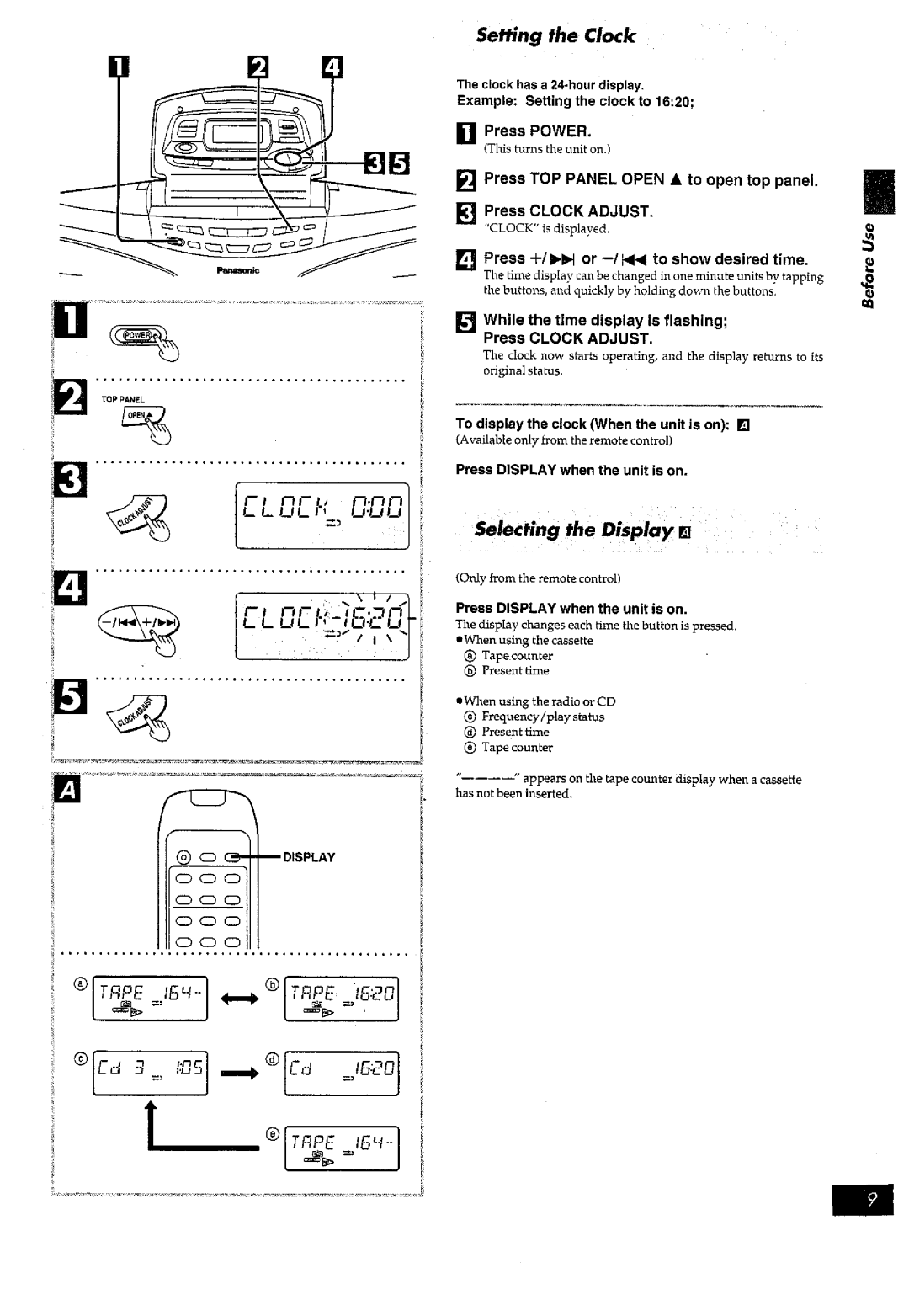 Panasonic RX-ED77 manual 