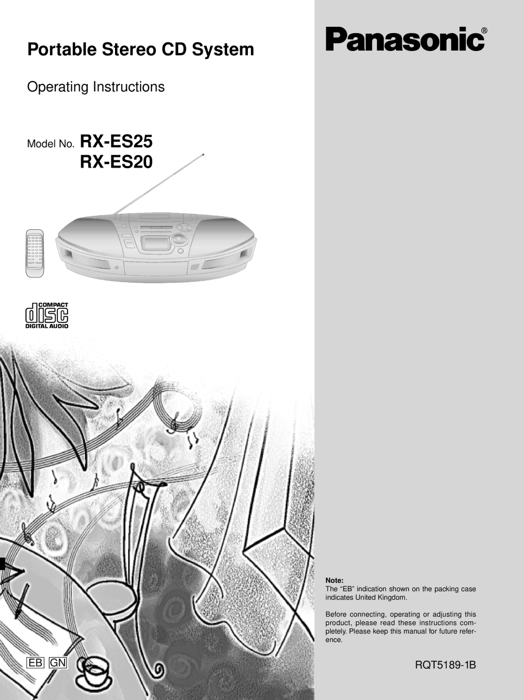 Panasonic RX-ES20 operating instructions 