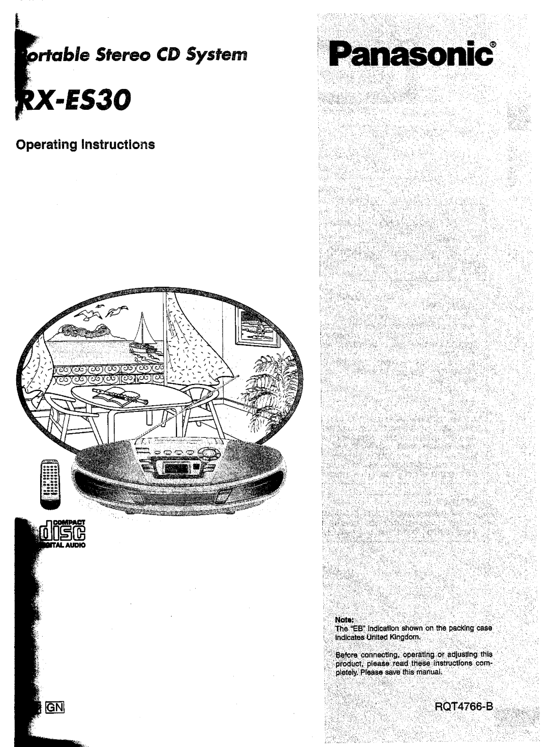 Panasonic RX-ES30 manual 