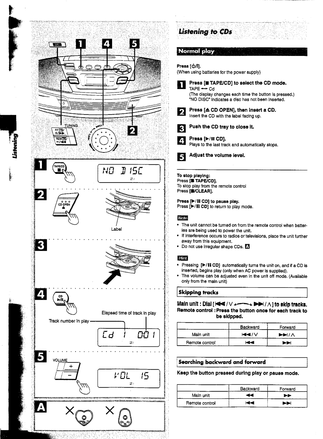 Panasonic RX-ES30 manual 