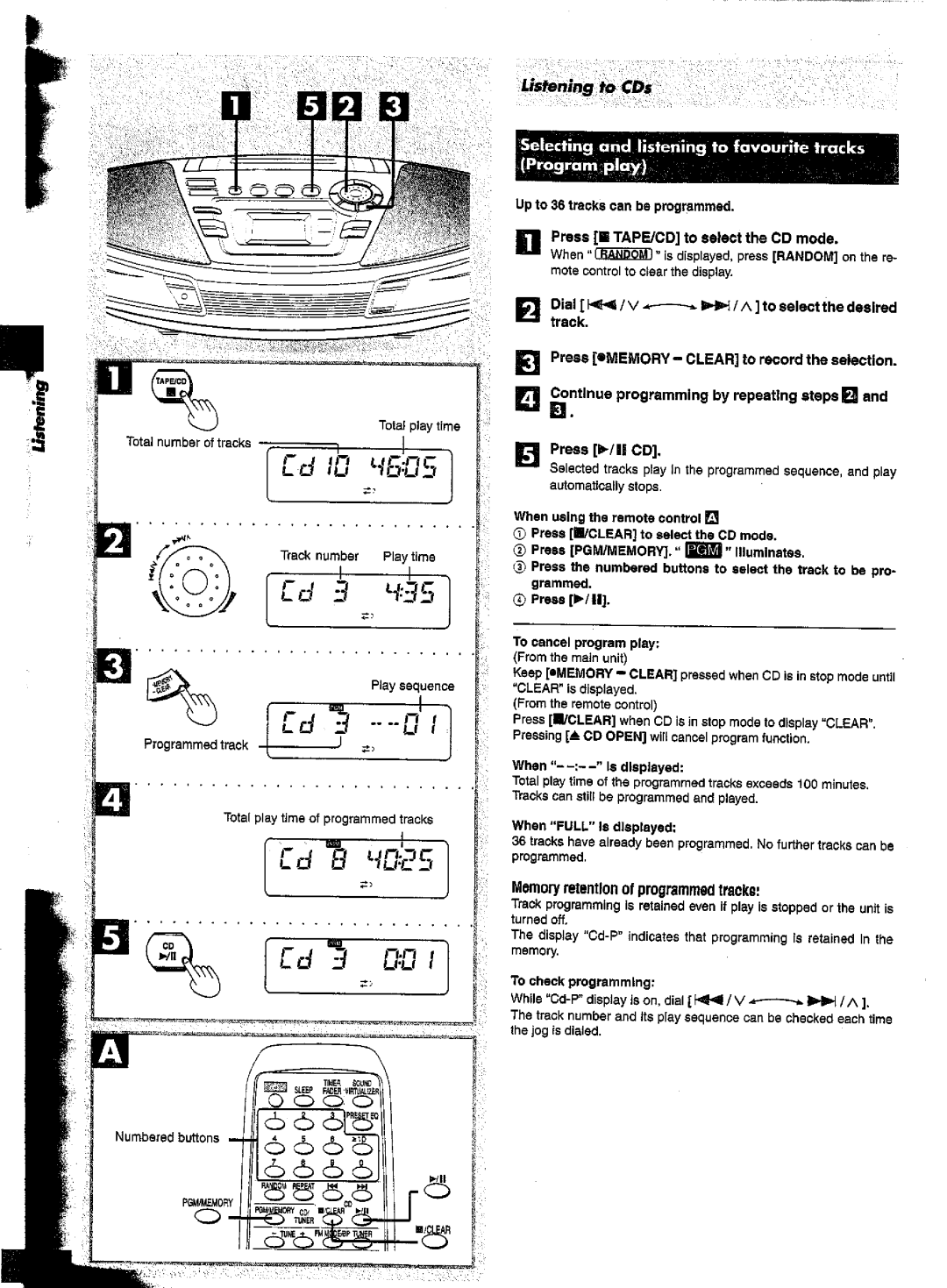 Panasonic RX-ES30 manual 