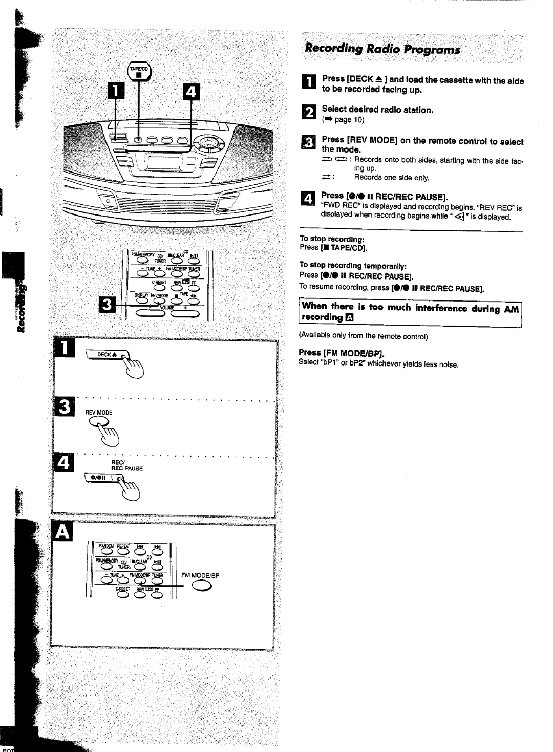 Panasonic RX-ES30 manual 